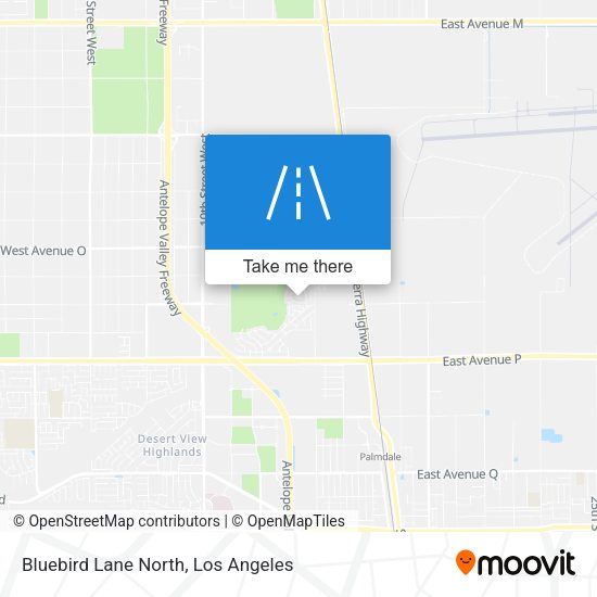 Bluebird Lane North map