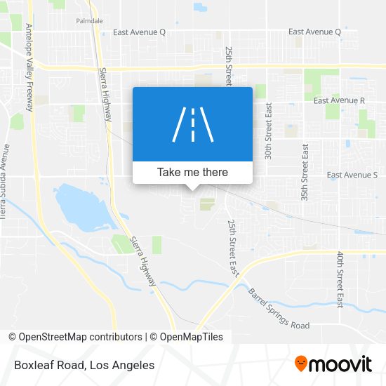 Mapa de Boxleaf Road