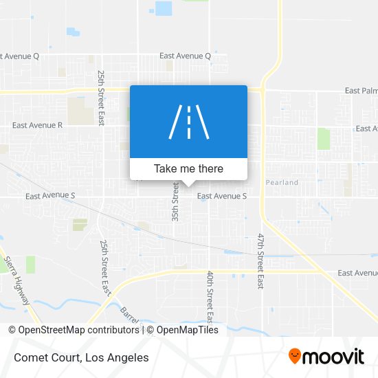 Mapa de Comet Court