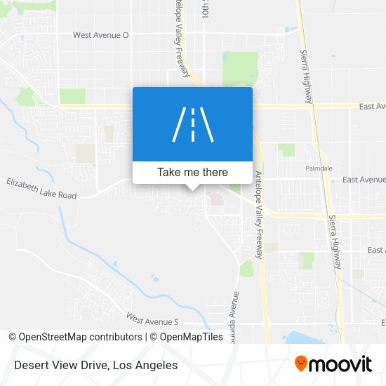 Desert View Drive map