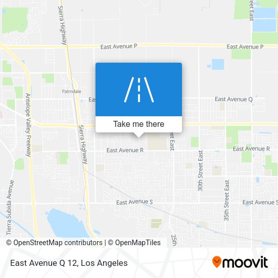 East Avenue Q 12 map