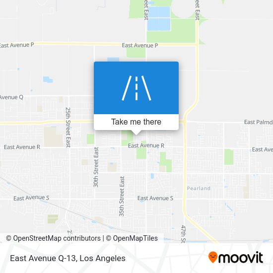 Mapa de East Avenue Q-13