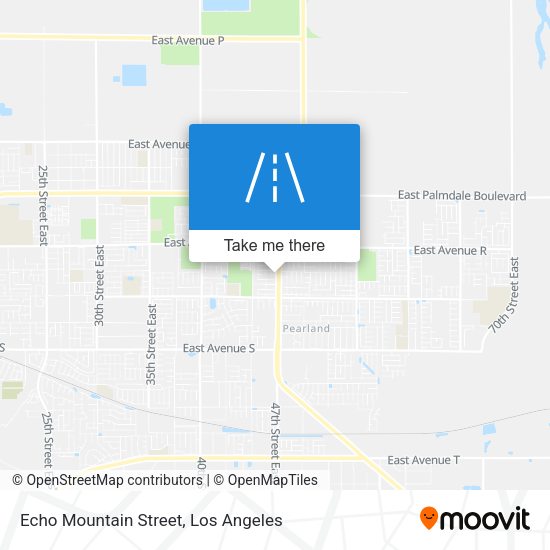 Echo Mountain Street map
