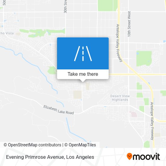 Evening Primrose Avenue map