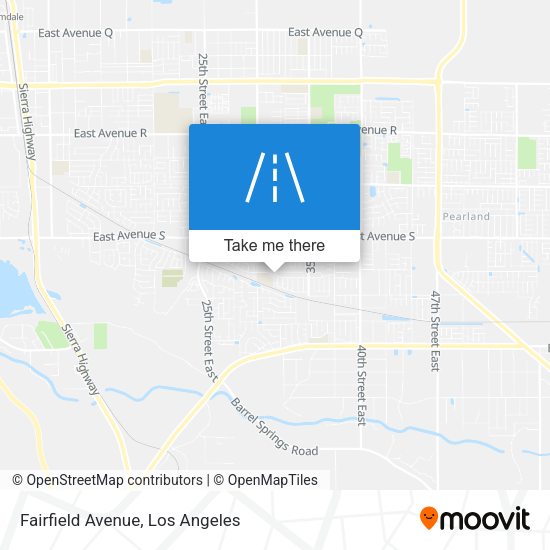 Fairfield Avenue map