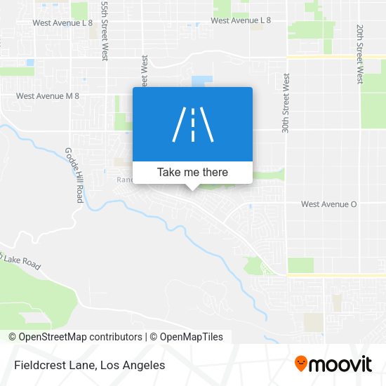 Fieldcrest Lane map