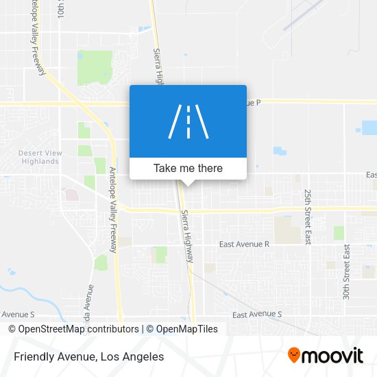 Friendly Avenue map