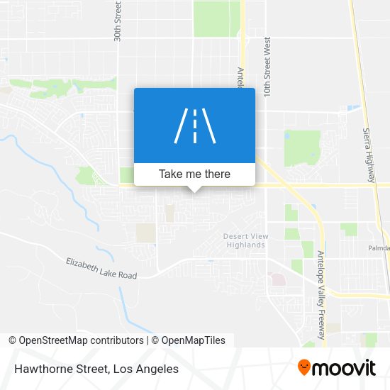 Hawthorne Street map