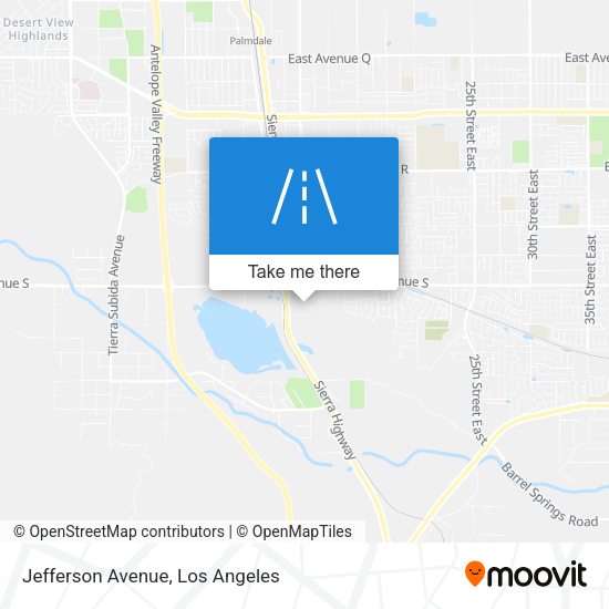 Jefferson Avenue map
