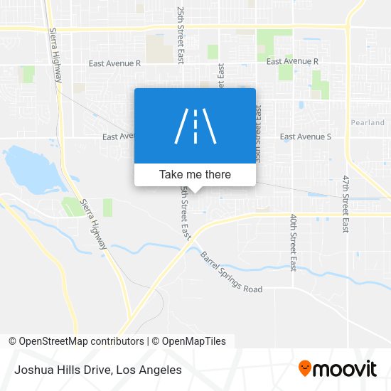 Joshua Hills Drive map