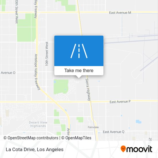 Mapa de La Cota Drive