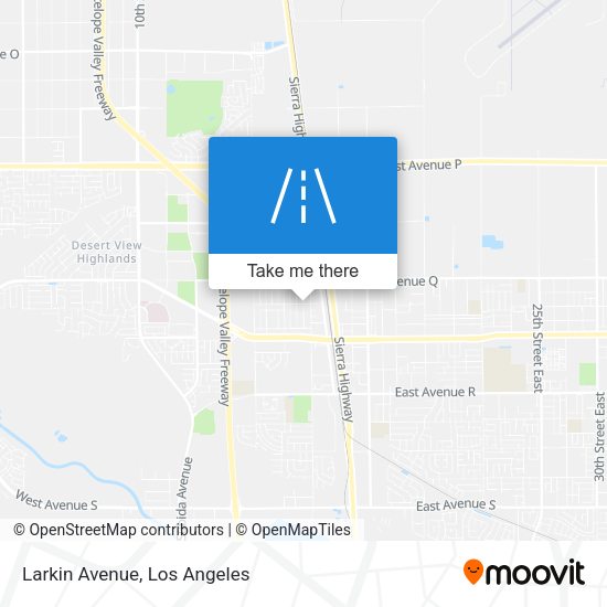 Mapa de Larkin Avenue