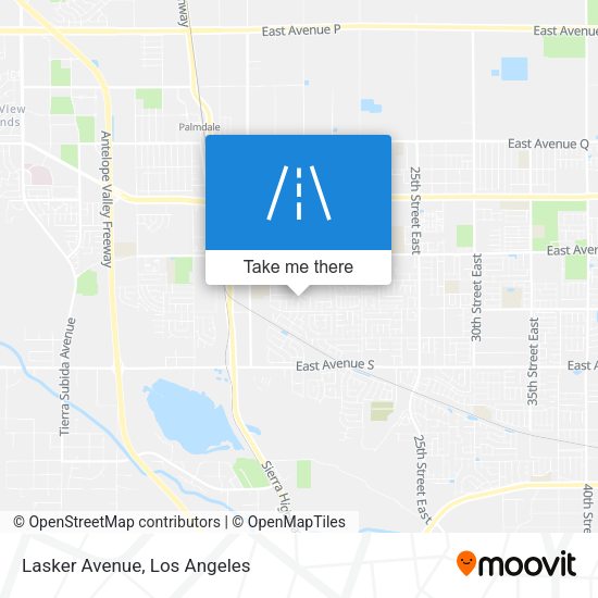 Mapa de Lasker Avenue