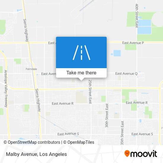Malby Avenue map