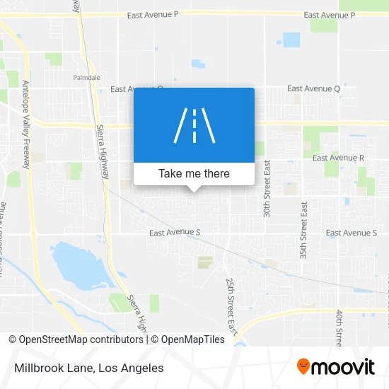 Millbrook Lane map