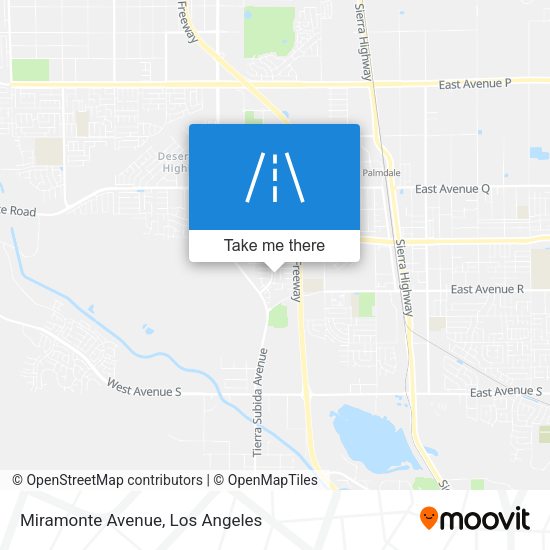 Miramonte Avenue map