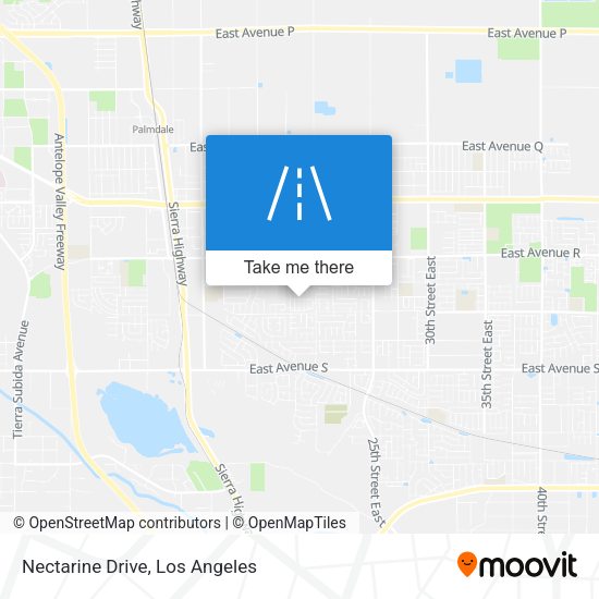 Mapa de Nectarine Drive