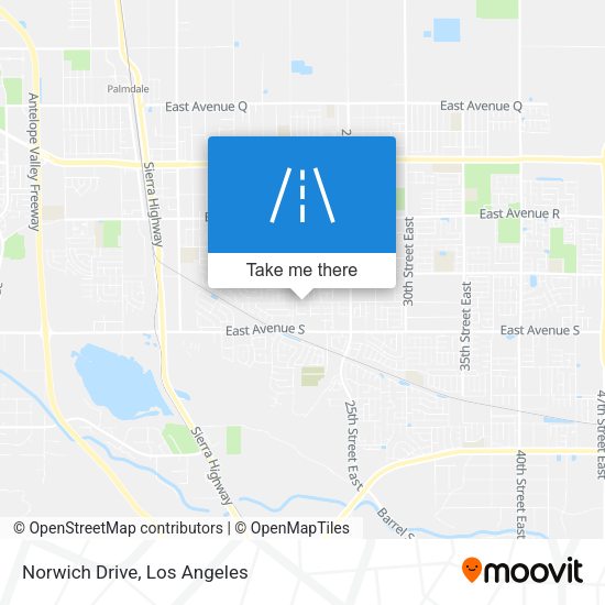 Mapa de Norwich Drive