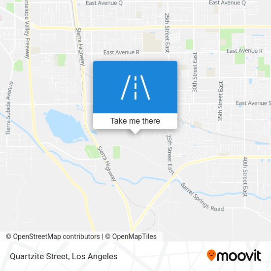 Quartzite Street map