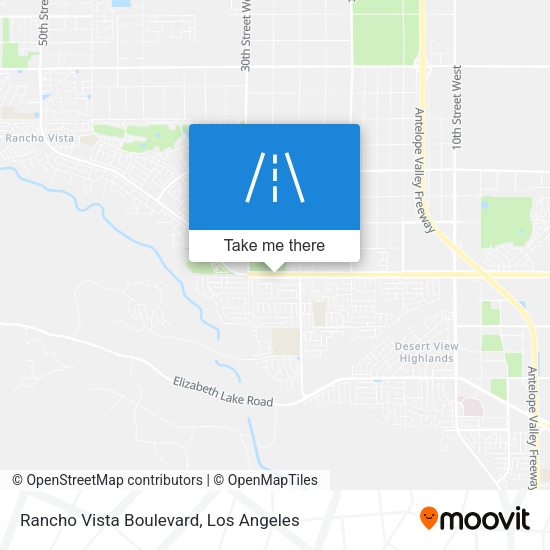 Rancho Vista Boulevard map