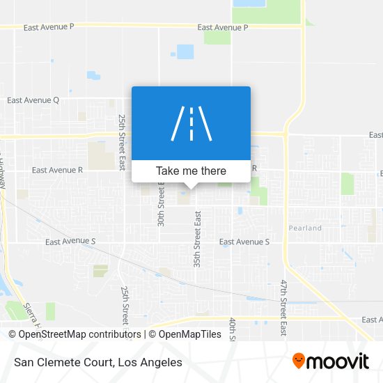 San Clemete Court map