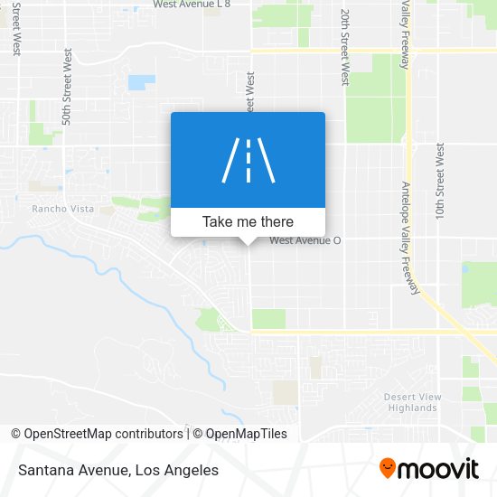 Mapa de Santana Avenue