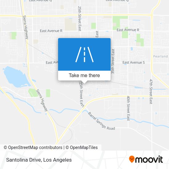 Santolina Drive map