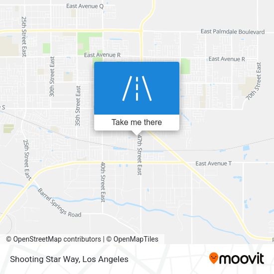 Shooting Star Way map