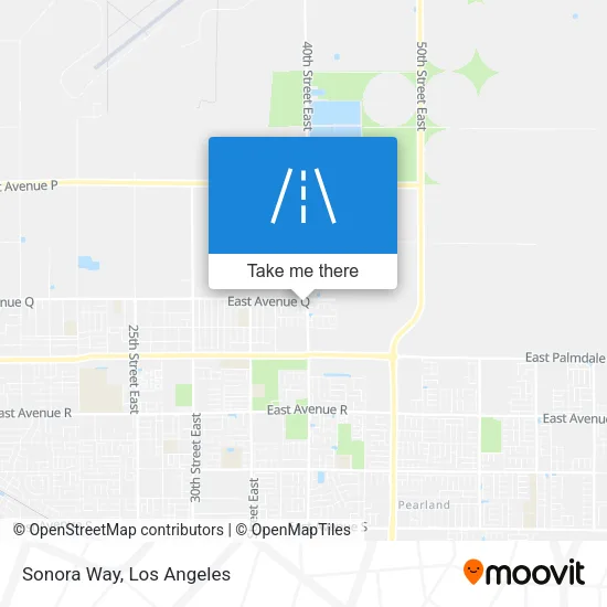 Sonora Way map