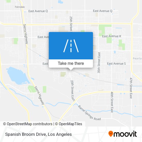 Spanish Broom Drive map