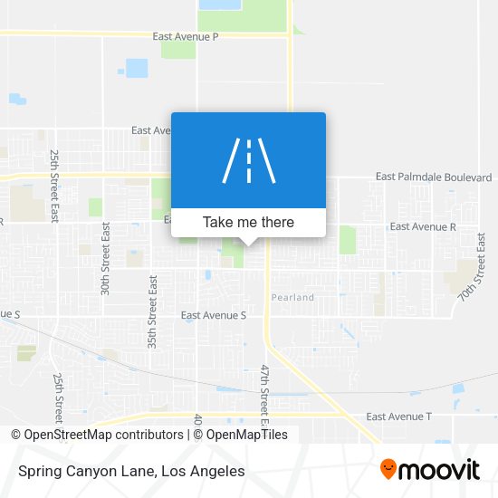 Spring Canyon Lane map