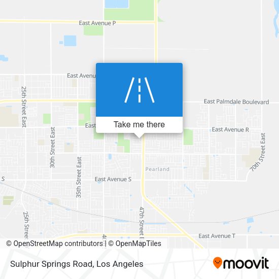 Sulphur Springs Road map