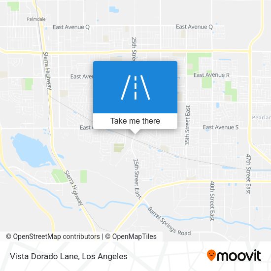 Vista Dorado Lane map