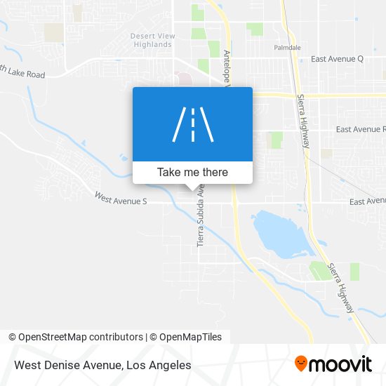 West Denise Avenue map