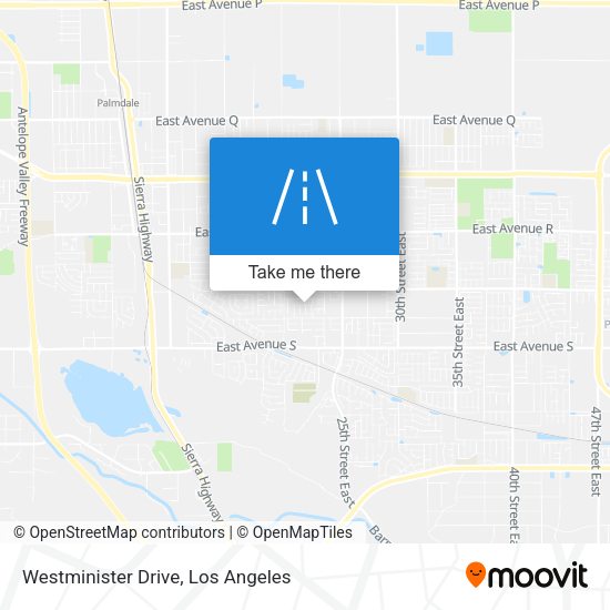 Westminister Drive map