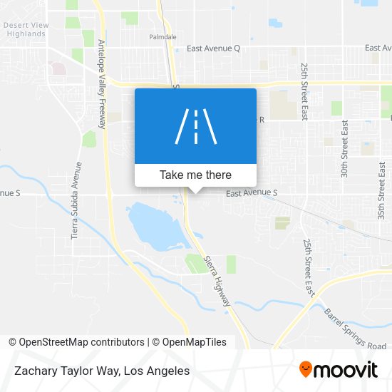 Zachary Taylor Way map