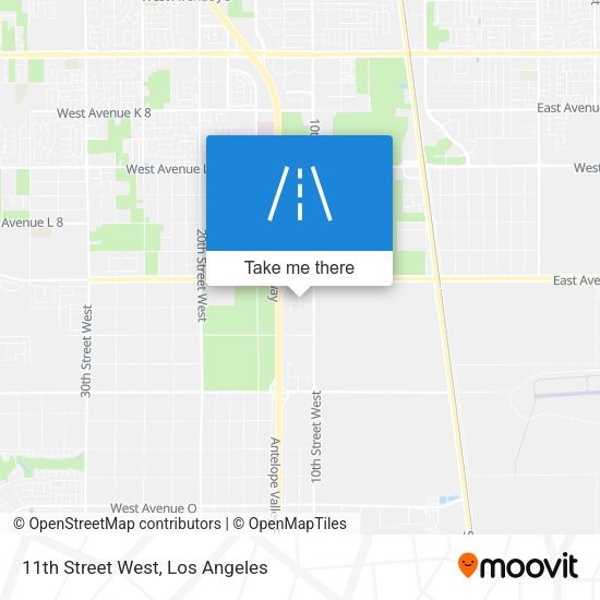 11th Street West map