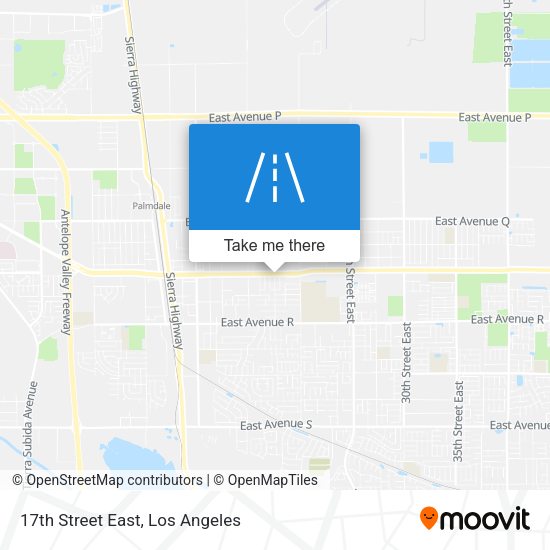 17th Street East map