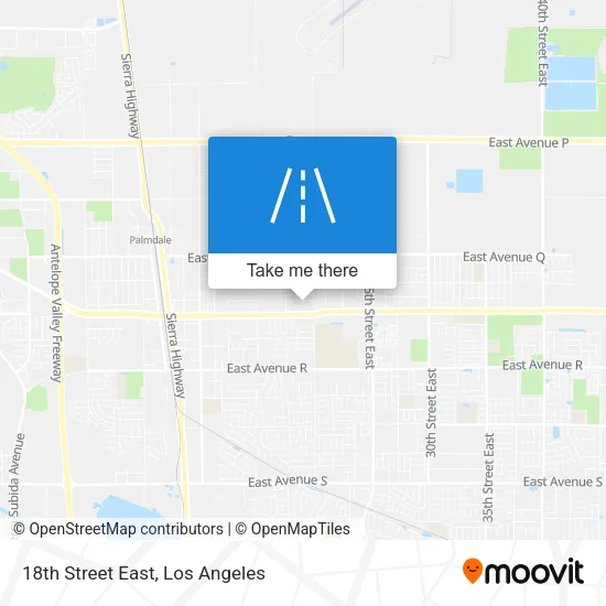 Mapa de 18th Street East