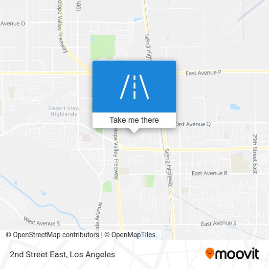 2nd Street East map