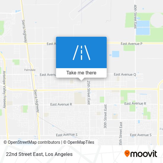 22nd Street East map