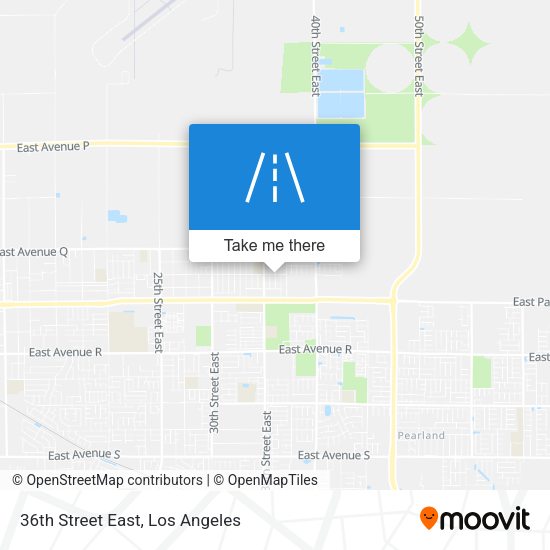 36th Street East map