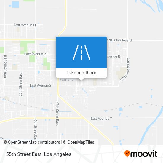 55th Street East map