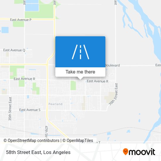 Mapa de 58th Street East