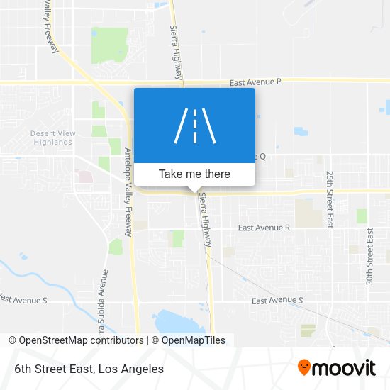 Mapa de 6th Street East