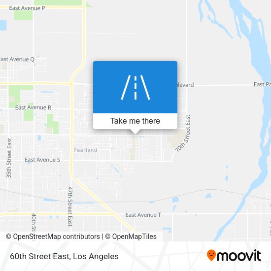 60th Street East map
