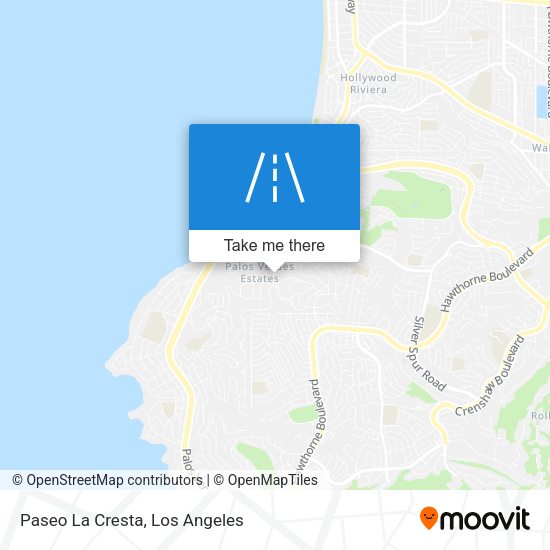 Mapa de Paseo La Cresta