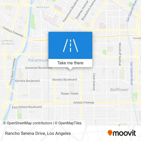 Rancho Serena Drive map