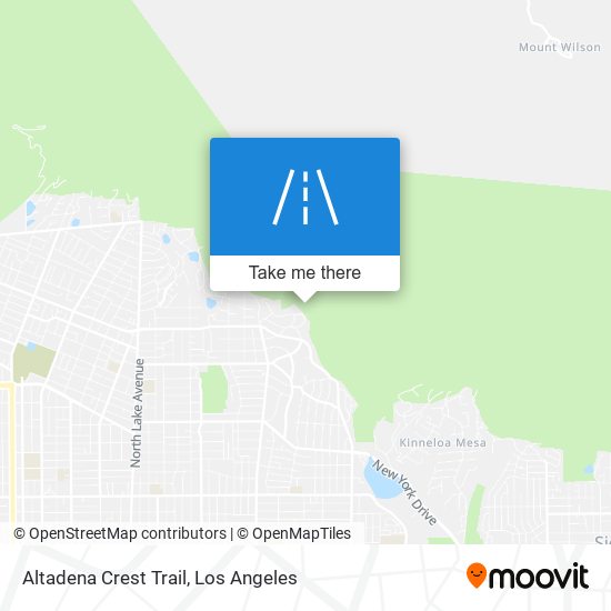 Mapa de Altadena Crest Trail