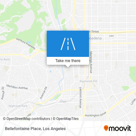 Bellefontaine Place map